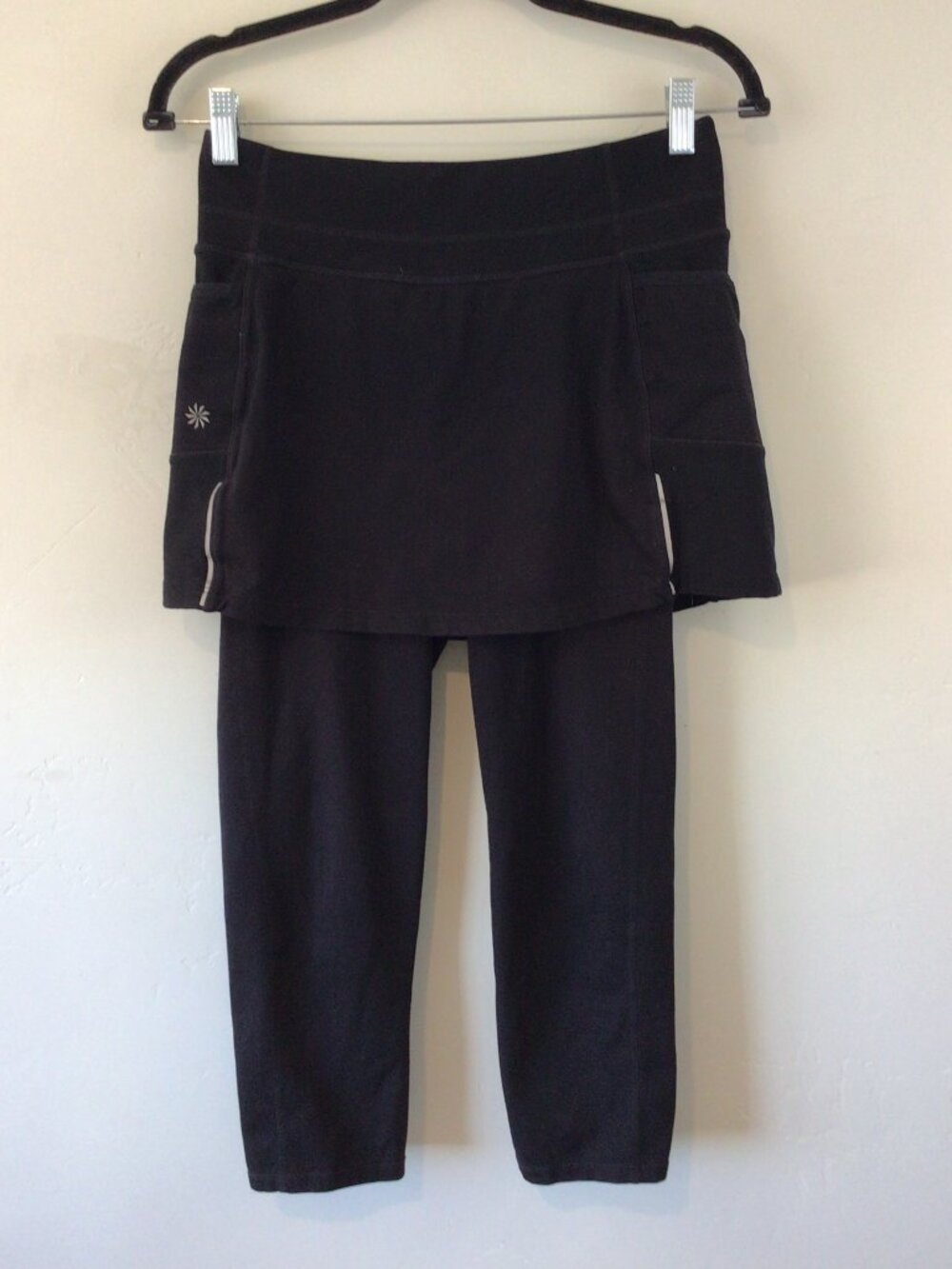 Athleta Black Skirt and Built in Capri Leggings Athletic Wear